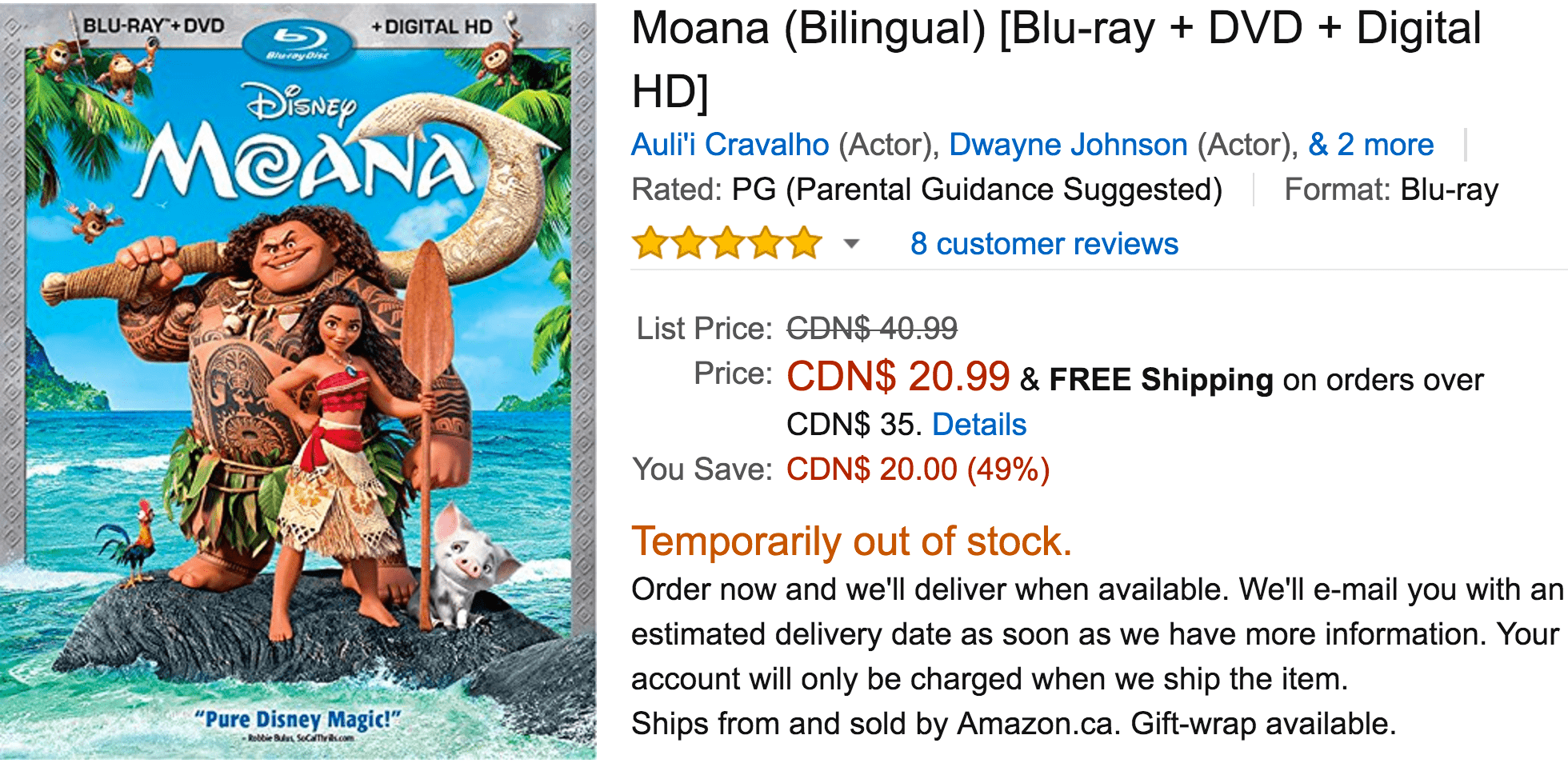 Amazon Canada Deals: Save 49% on Moana, 56% on Play-Doh Candy Jar & More Deals | Canadian ...