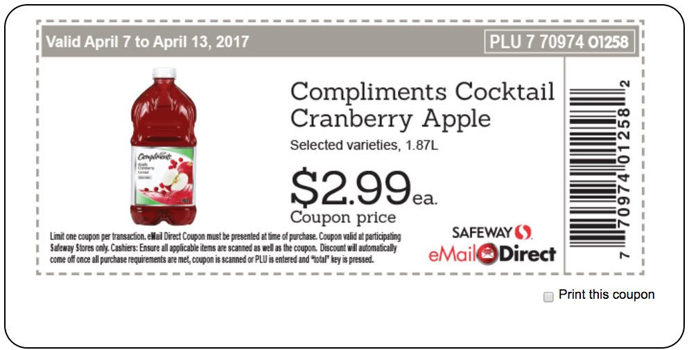Safeway, Sobeys Canada Weekly Coupons Compliments