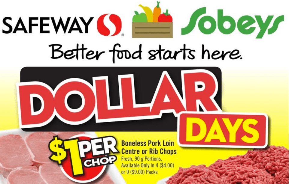 Safeway & Sobeys Canada Dollar Days are Back + 10 Gift