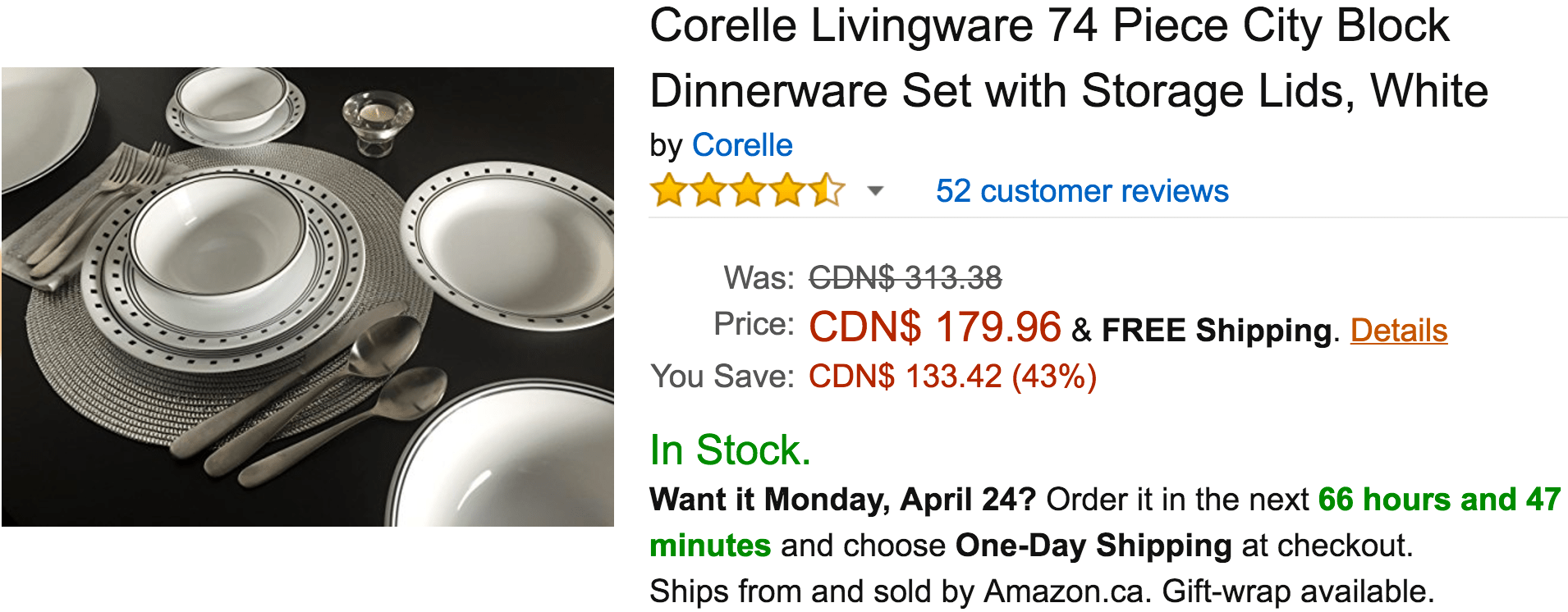 Corelle deals outlet