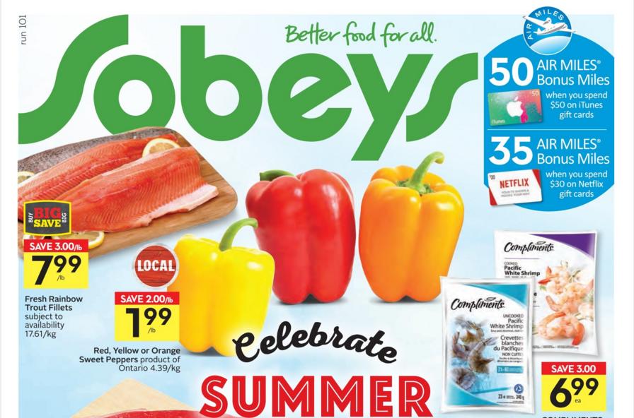 Sobeys Ontario: Bonus Air Miles Offer On iTunes And ...