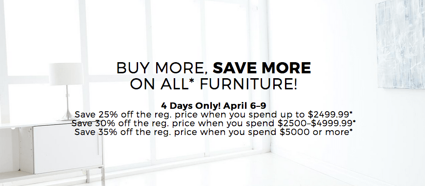 Sears Canada Sears Days Sale Buy More Save More On Furniture