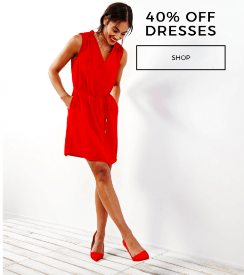 Red dress hot sale coupons