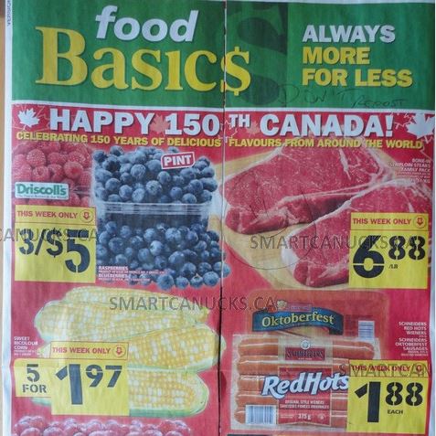 Food Basics Ontario Canada Day Flyer