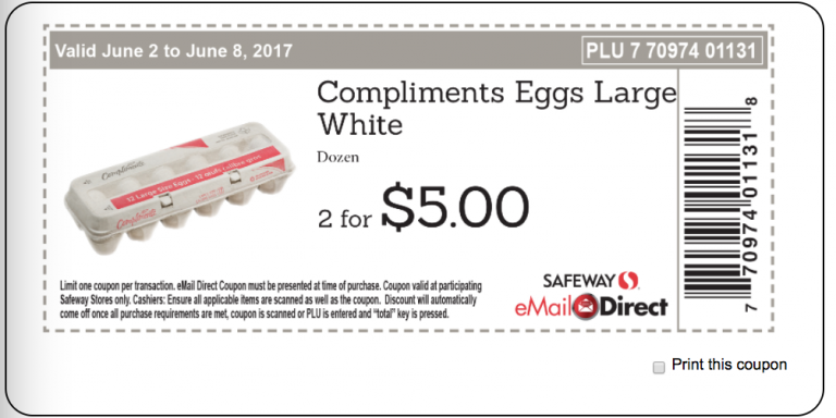 Safeway, Sobeys Canada Weekly Coupons Compliments Eggs