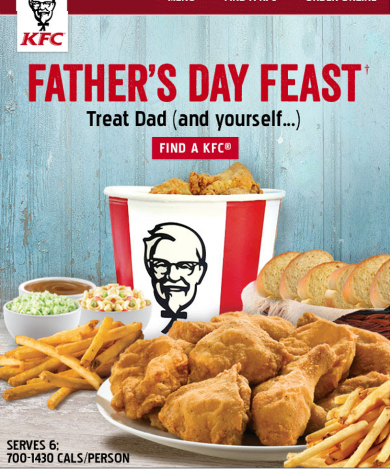 KFC Canada Father’s Day Feast Get Dad What He Really Wants Canadian