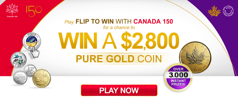 Royal Canadian Mint Canada Contest: Flip To Win a $2,800 Coin