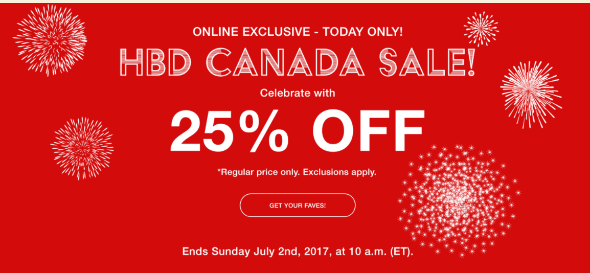 Garage Canada Day Offers: Save 25% off Regular Priced Styles - Canadian ...
