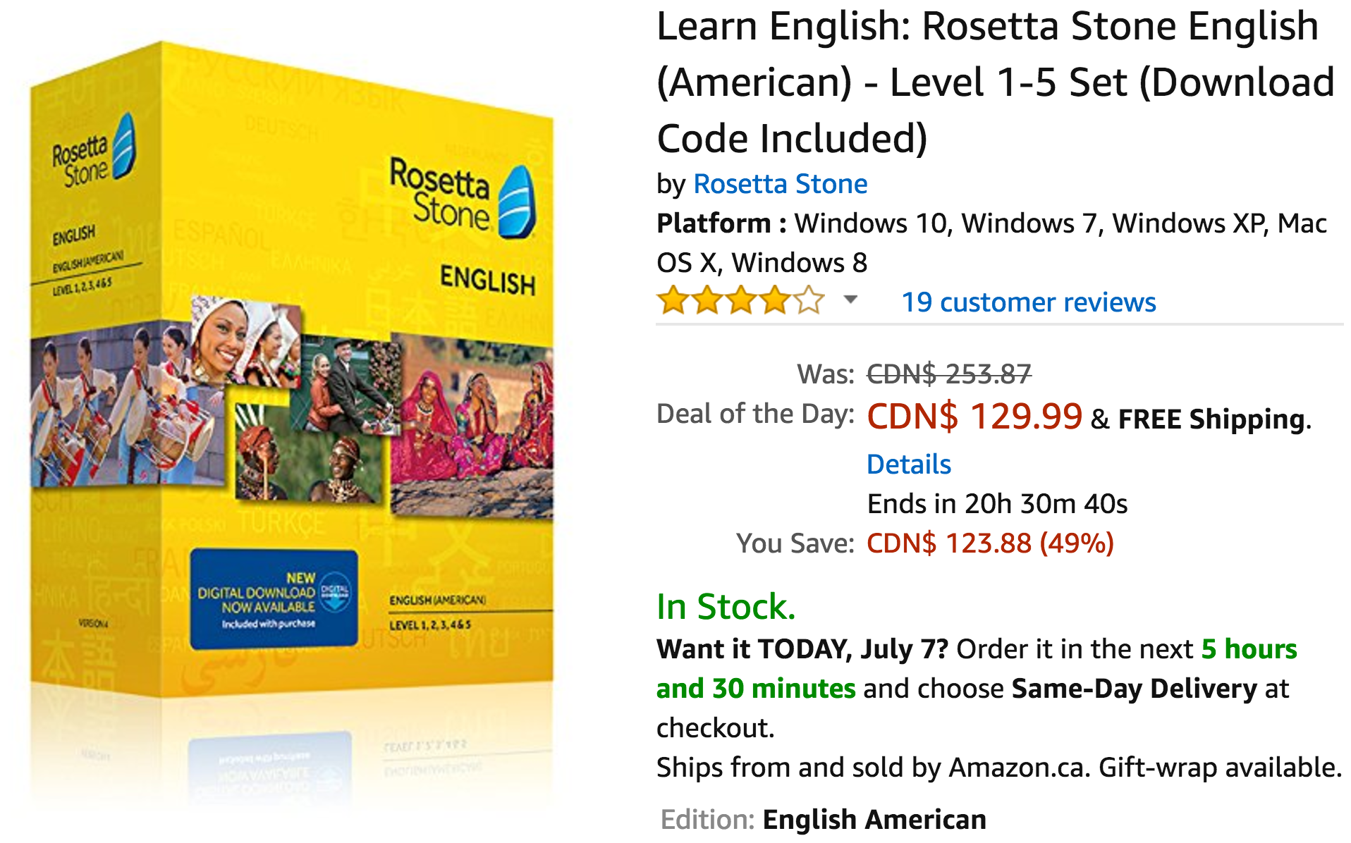 rosetta stone english website