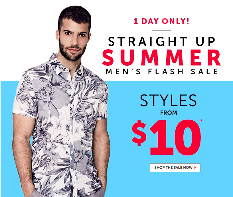 Le Chateau Canada Outlet Flash Sale: Today Only Men's Styles Starting ...