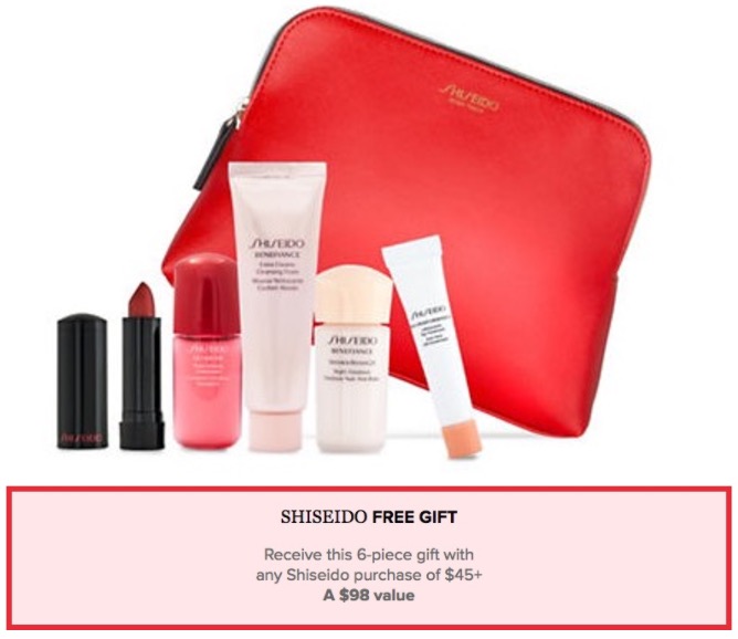 Hudson’s Bay Canada Shiseido Freebie Receive FREE