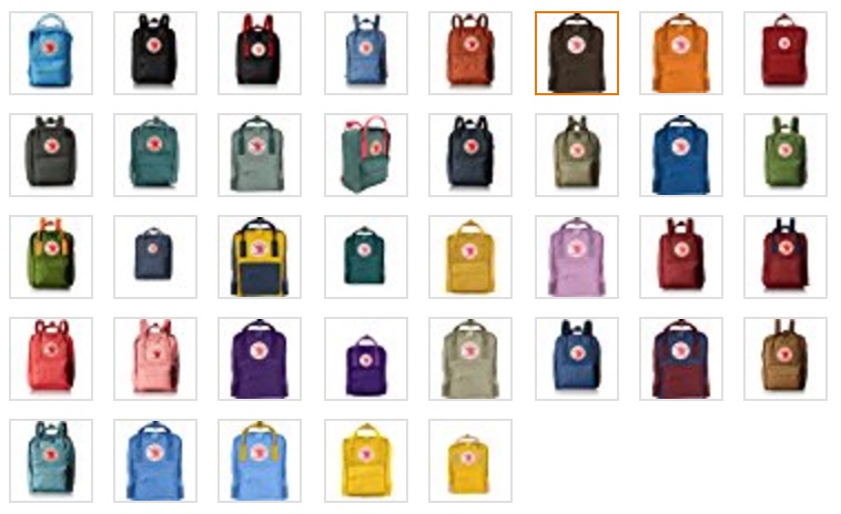 fjallraven kanken which color