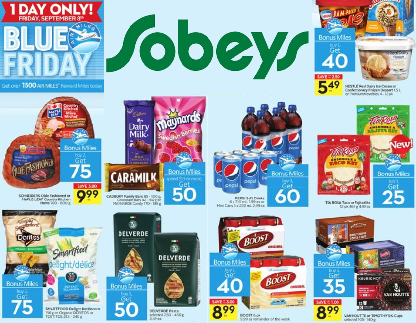 Sobeys Ontario Blue Friday Deals September 2017