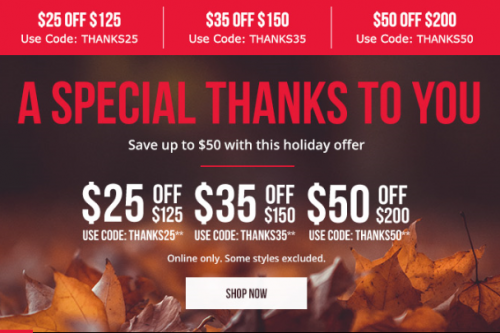 Foot Locker Canada Thanksgiving Sale Save 25 To 50 Off Using Promo Code Canadian Freebies Coupons Deals Bargains Flyers Contests Canada