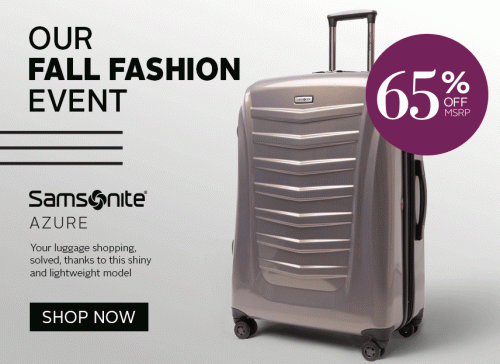 samsonite azure luggage