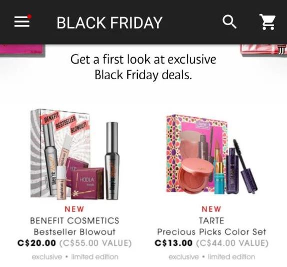 Black Friday 2017 Sephora