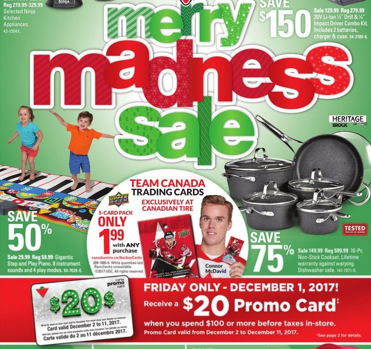 Canadian Tire Promo Card Offer December