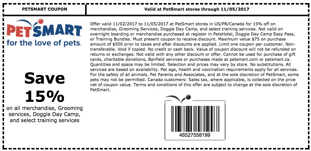 Petsmart Coupons InStore Printable