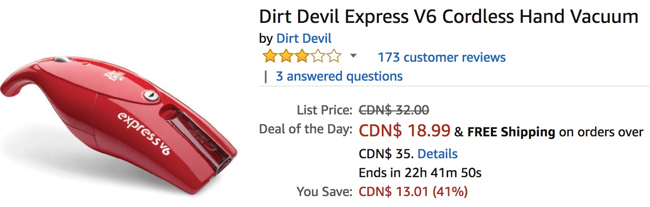 extender wifi canada price Of 41 Day: The on Canada Amazon Dirt Devil  Deals Save