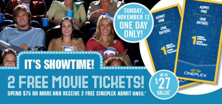 Shoppers Drug Mart Canada Deals 2 FREE Cineplex Movies Shoppers Drug Mart Canada Deals 2 FREE Cineplex Movies