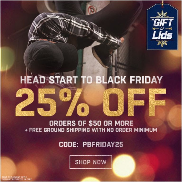 Lids Canada Head Start to Black Friday Deals Save 25 Off + FREE