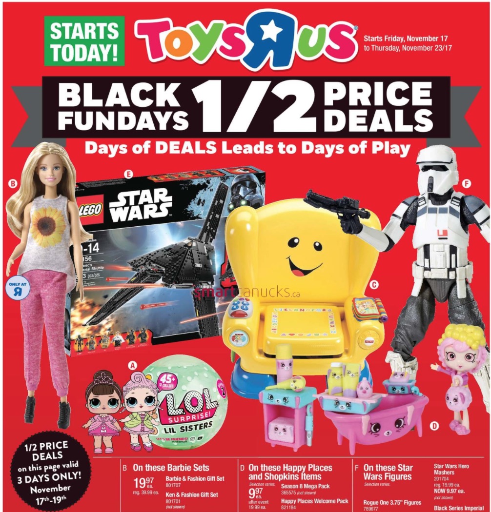 Toys r us black friday clearance flyer