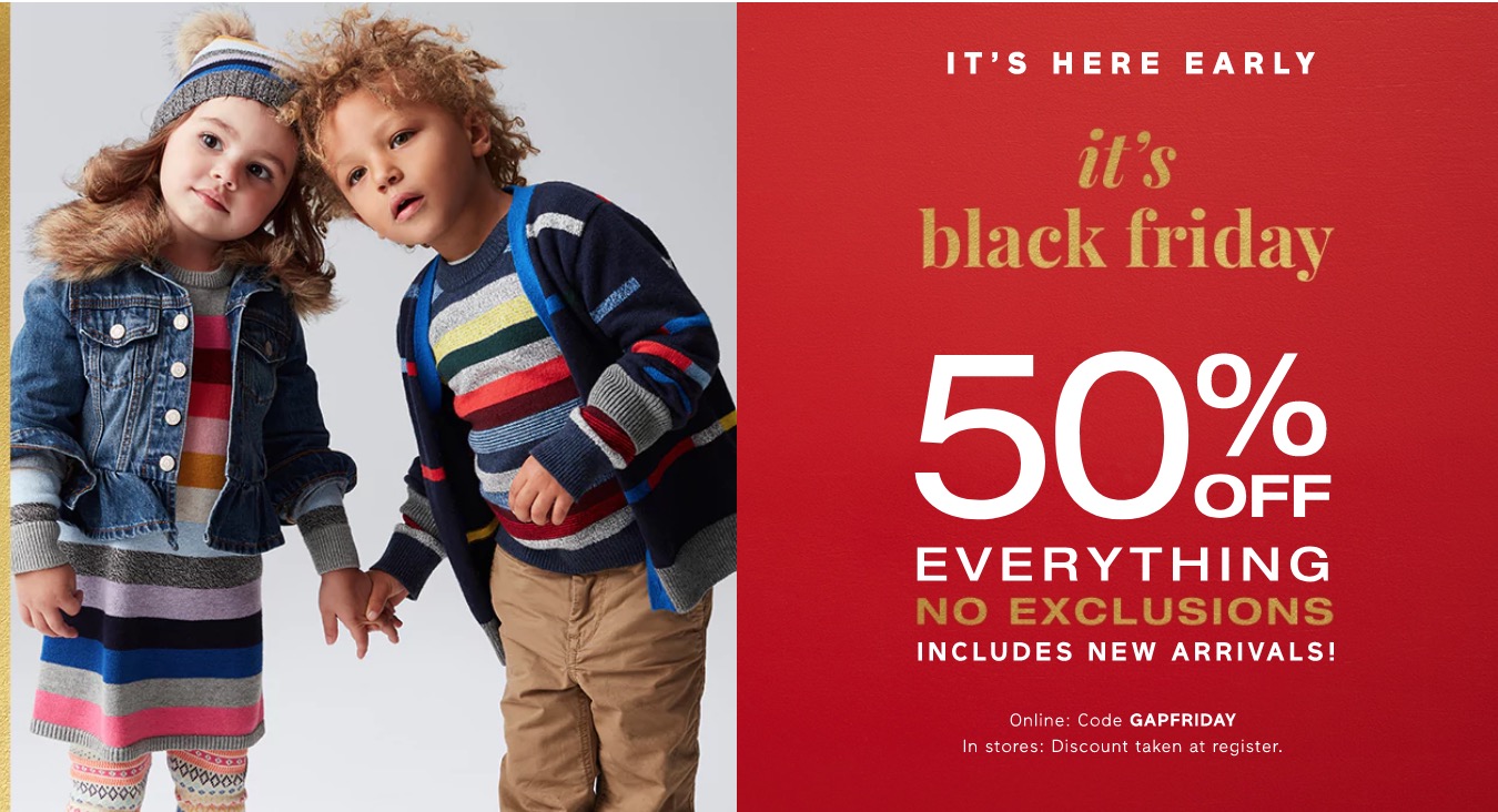 Gap canada hot sale black friday