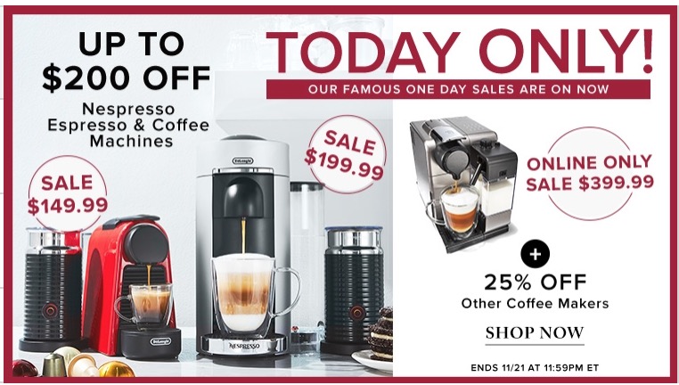 Nespresso black friday on sale 2017