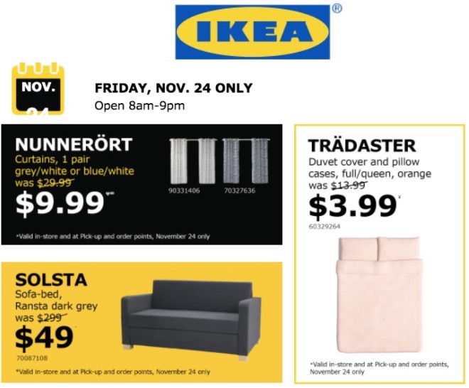 Ikea Canada Black Friday 2018 Deals, Sofa Black Friday Deals Canada