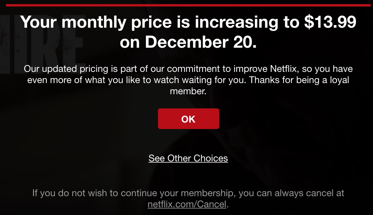 netflix download cost