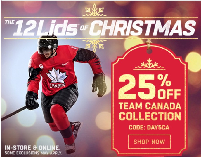 Lids Canada ’12 Days of Lids’ Sale: Today Save 25% off Team Canada ...