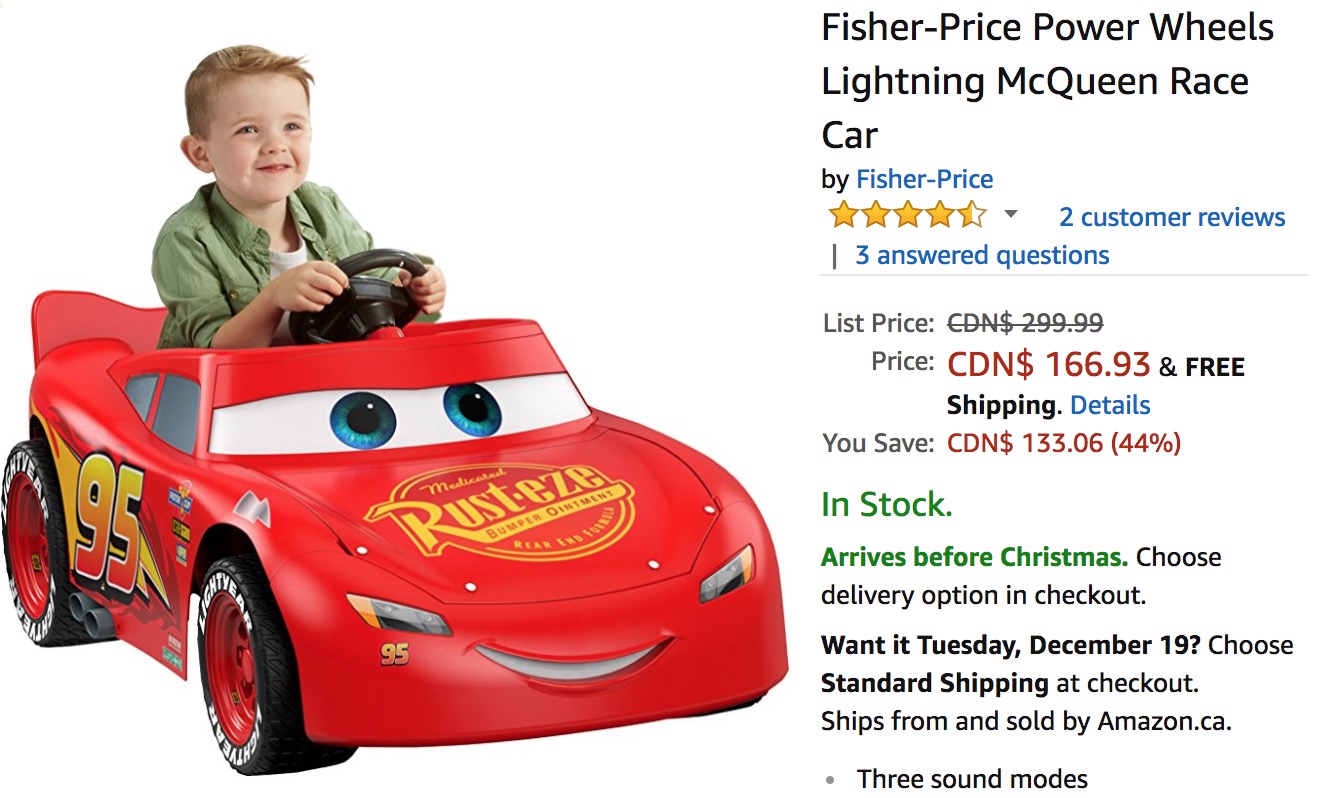 fisher price lightning mcqueen power wheels