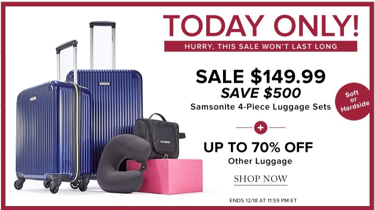 luggage sales today