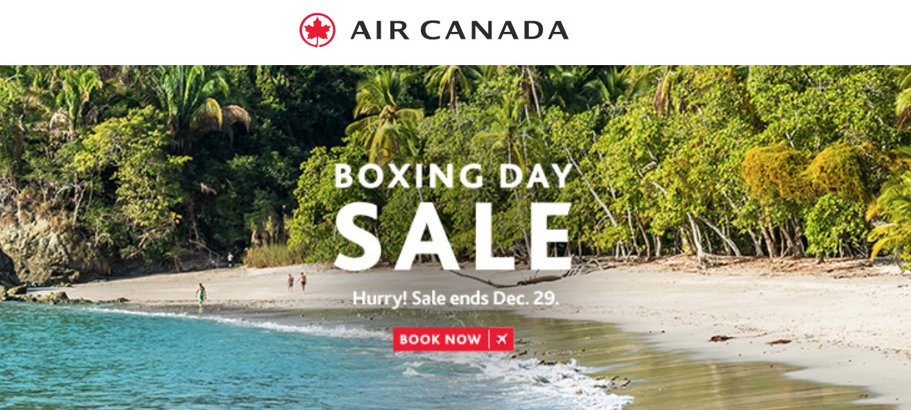 Air Canada › Boxing Day Canada