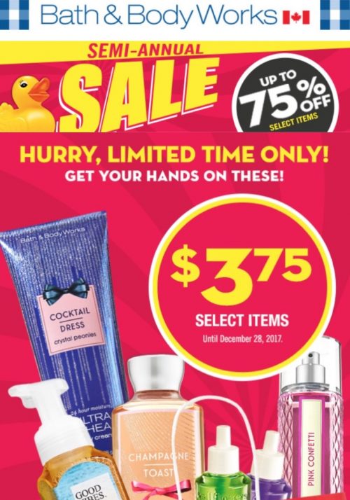 Bath & Body Works Canada Boxing Week Semi Annual Sale Save 75 Off