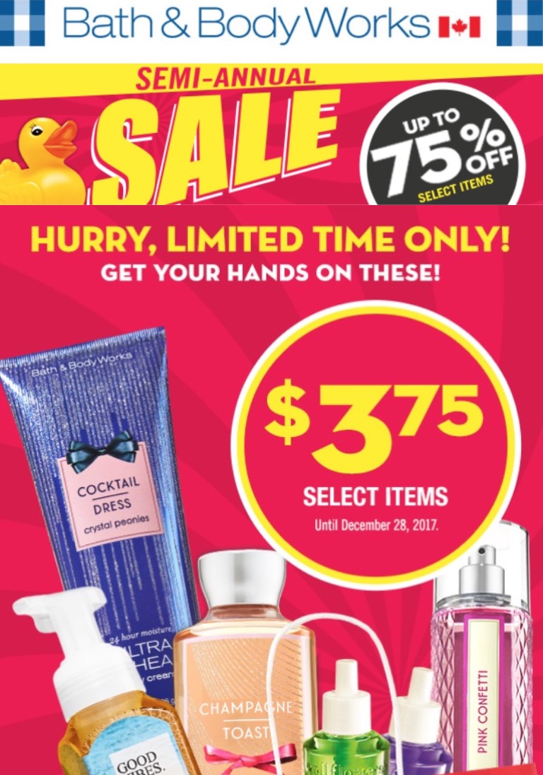 bath and body works canada sale