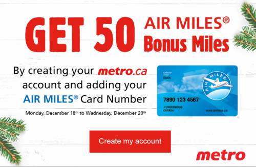 air miles sign up bonus