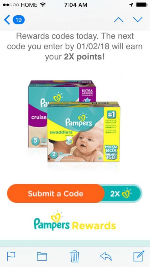 Pampers Gifts To Grow Rewards Get 2x The Points For The Next Code That