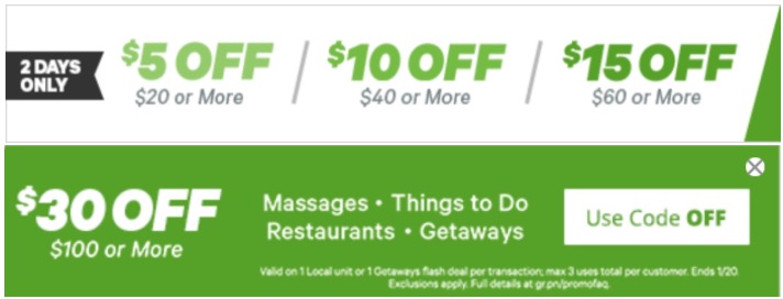  Groupon  Canada Promo  Code  Offer Save an Extra 5 to 30 