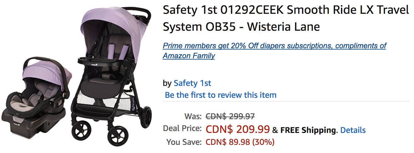 safety first smooth ride travel system wisteria lane