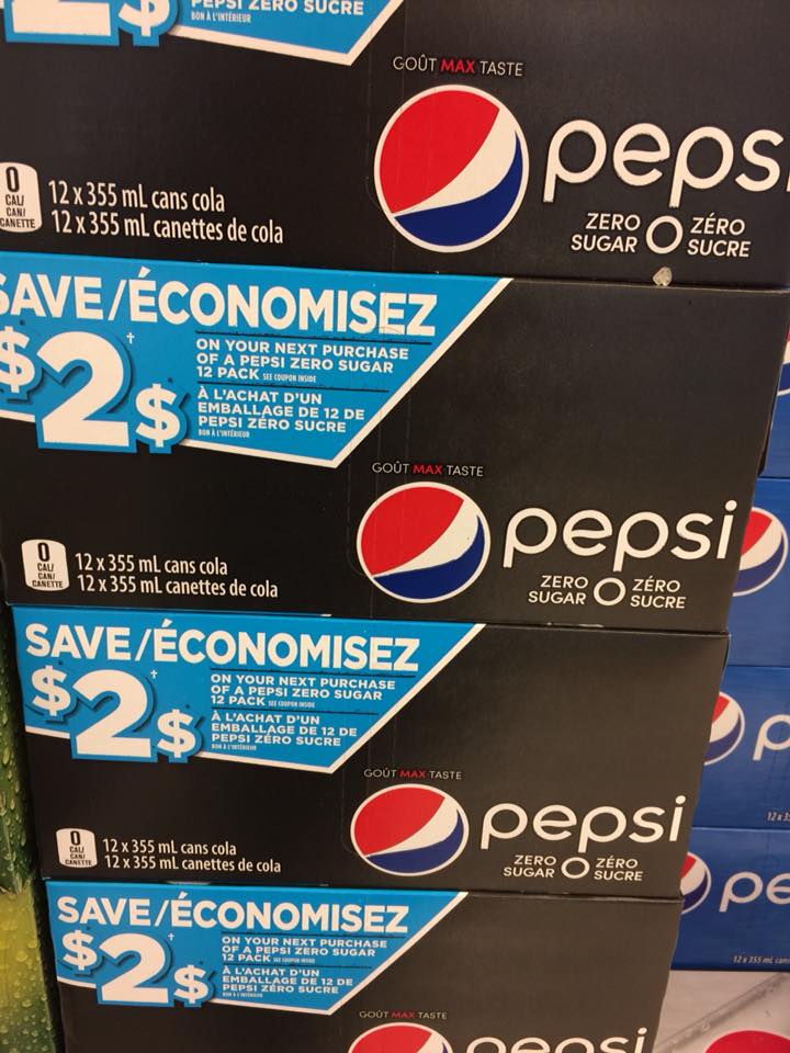 Pepsi Canada Coupons Save 2 On Your Next Purchase Of Pepsi Zero 12pk