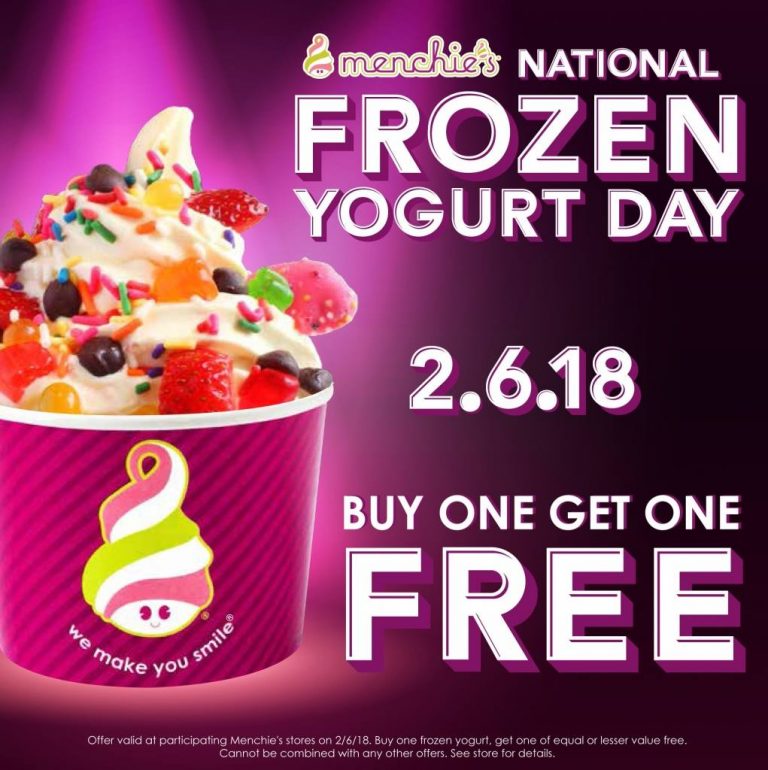 Menchie's Frozen Yogurt Canada Promotions: Buy 1 Get 1 FREE - Canadian ...