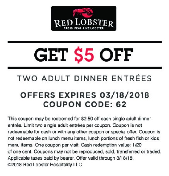 Printable Red Lobster Coupons