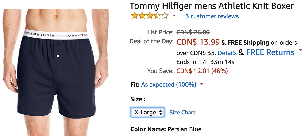 Amazon Canada Deals Of The Day: Save 32% - 49% on Tommy Hilfiger Men's ...