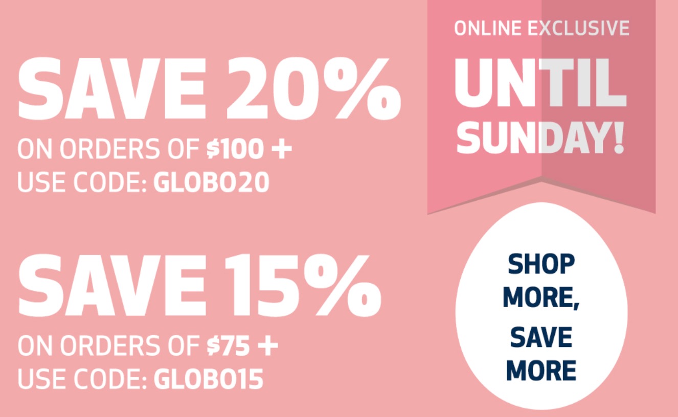 GLOBO Shoes Canada Easter Sale: Save 15 