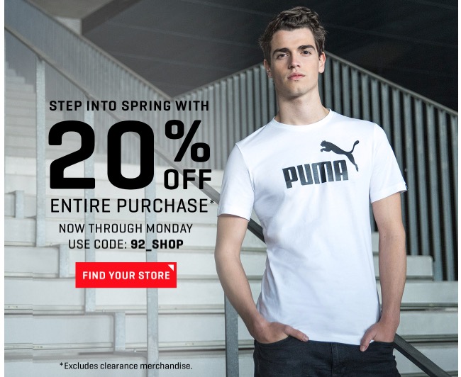 puma free shipping discount code
