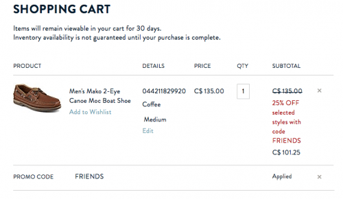 sperry coupons