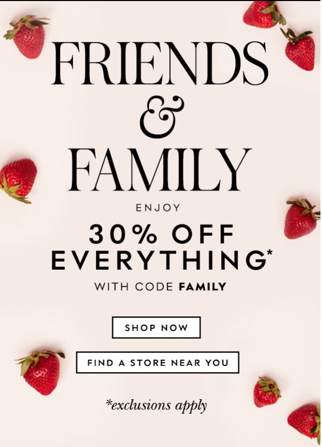 Kate Spade Friends & Family Event Sale: Save an Extra 30% Off Everything  with Promo Code! - Canadian Freebies, Coupons, Deals, Bargains, Flyers,  Contests Canada Canadian Freebies, Coupons, Deals, Bargains, Flyers,  Contests Canada