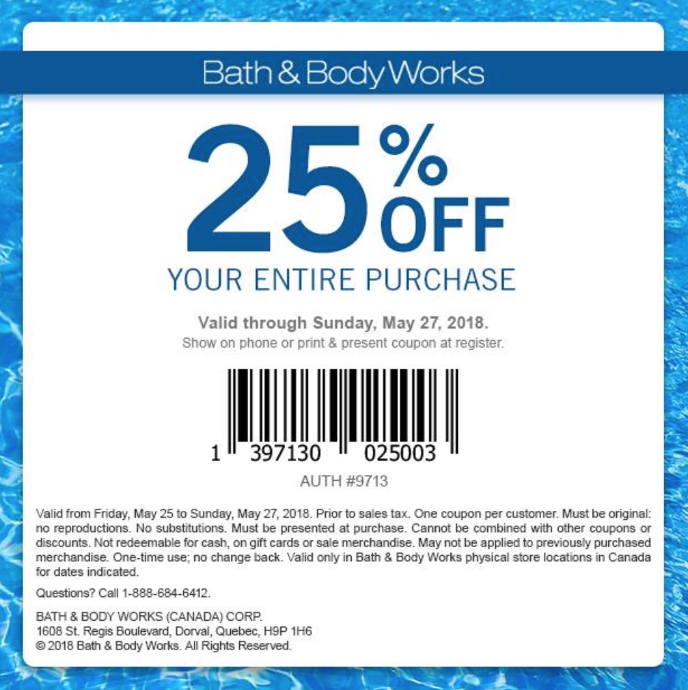 Bath And Body Coupons Printable