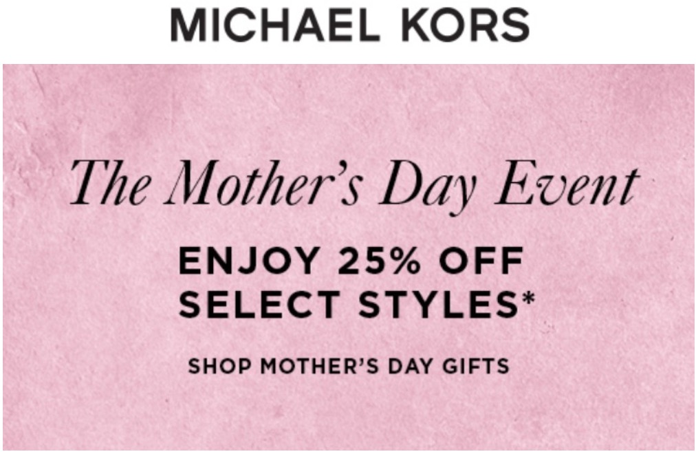michael kors mother's day sale